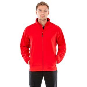 Result Genuine Recycled Mens Printable Soft Shell Jacket / Red